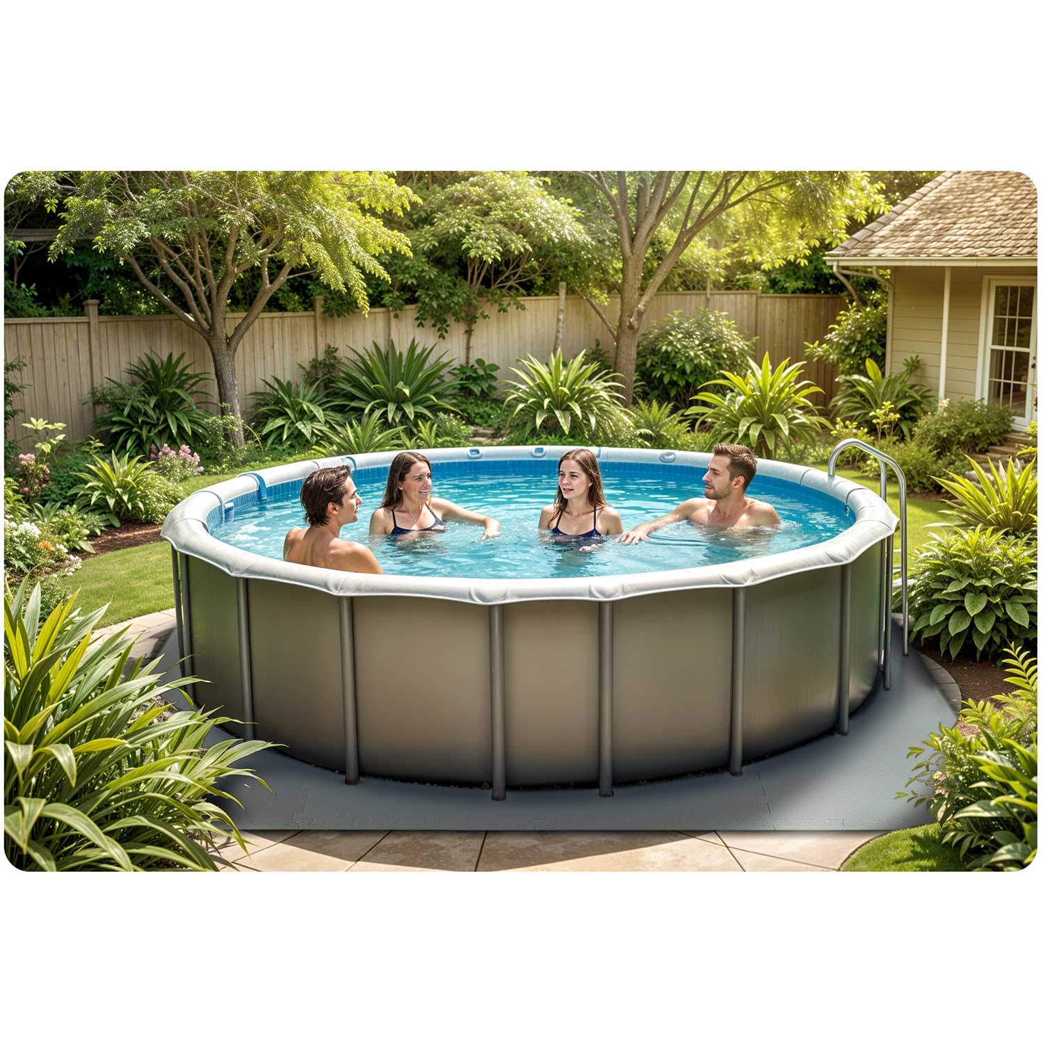 Puzlinio baseino pelės matas 50 x 50 cm 8 vienetų