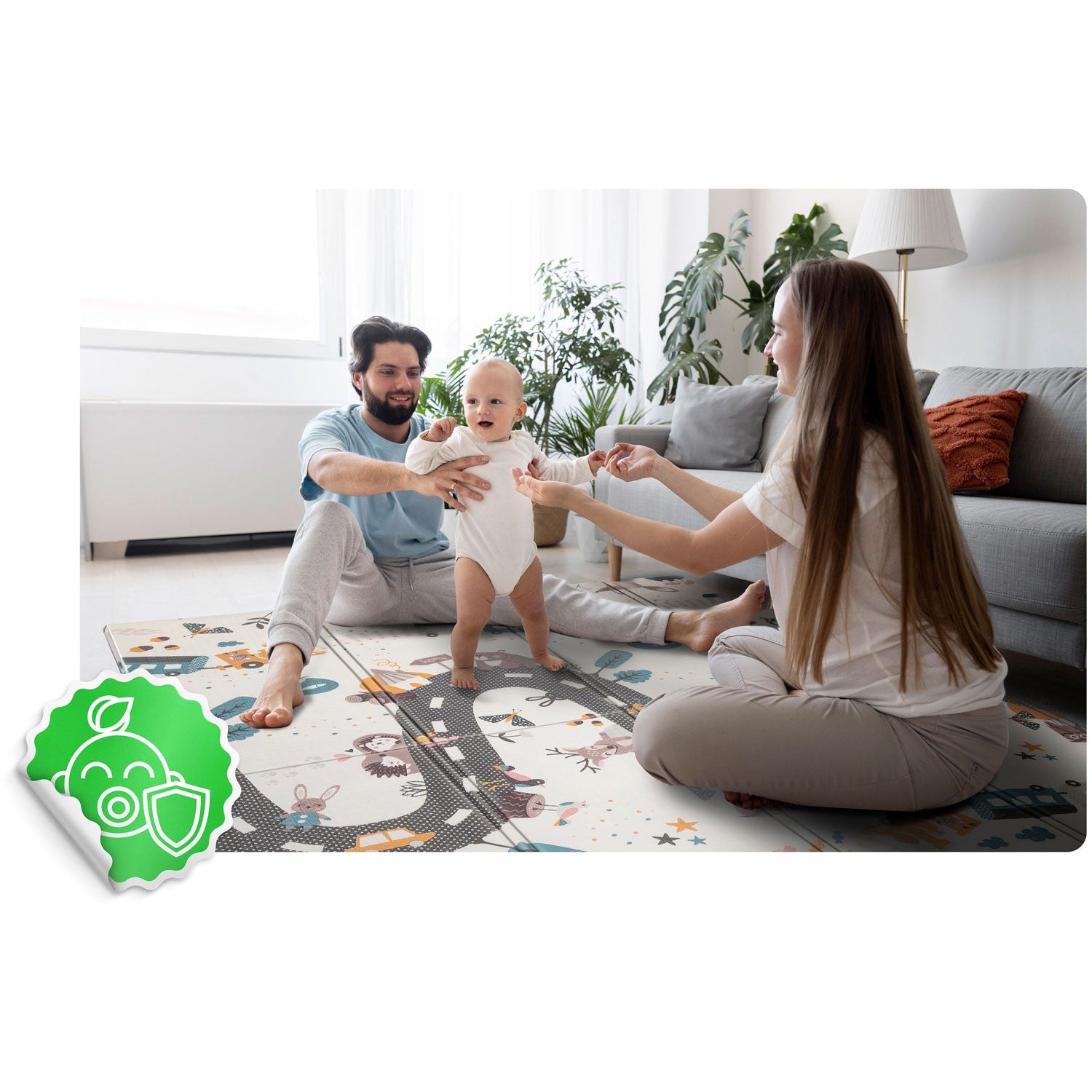 Nukido NK-340 200 x 180 x 1 cm apatinė mokomoji pelės kilimė