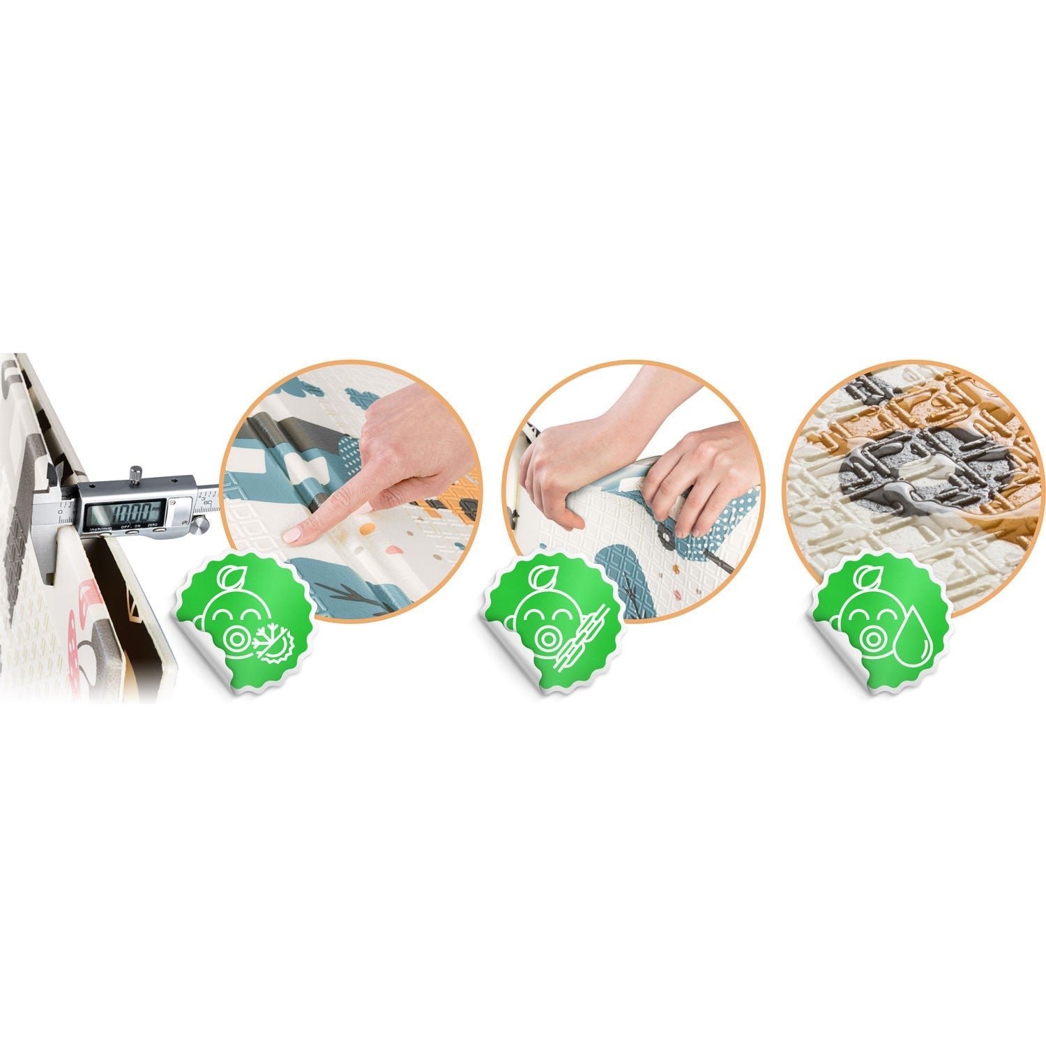 Nukido NK-340 200 x 180 x 1 cm apatinė mokomoji pelės kilimė