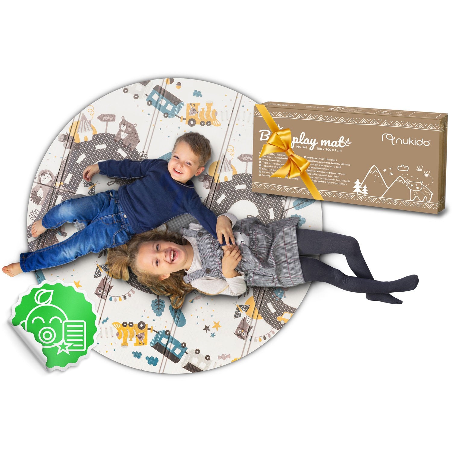 Nukido NK-340 200 x 180 x 1 cm apatinė mokomoji pelės kilimė