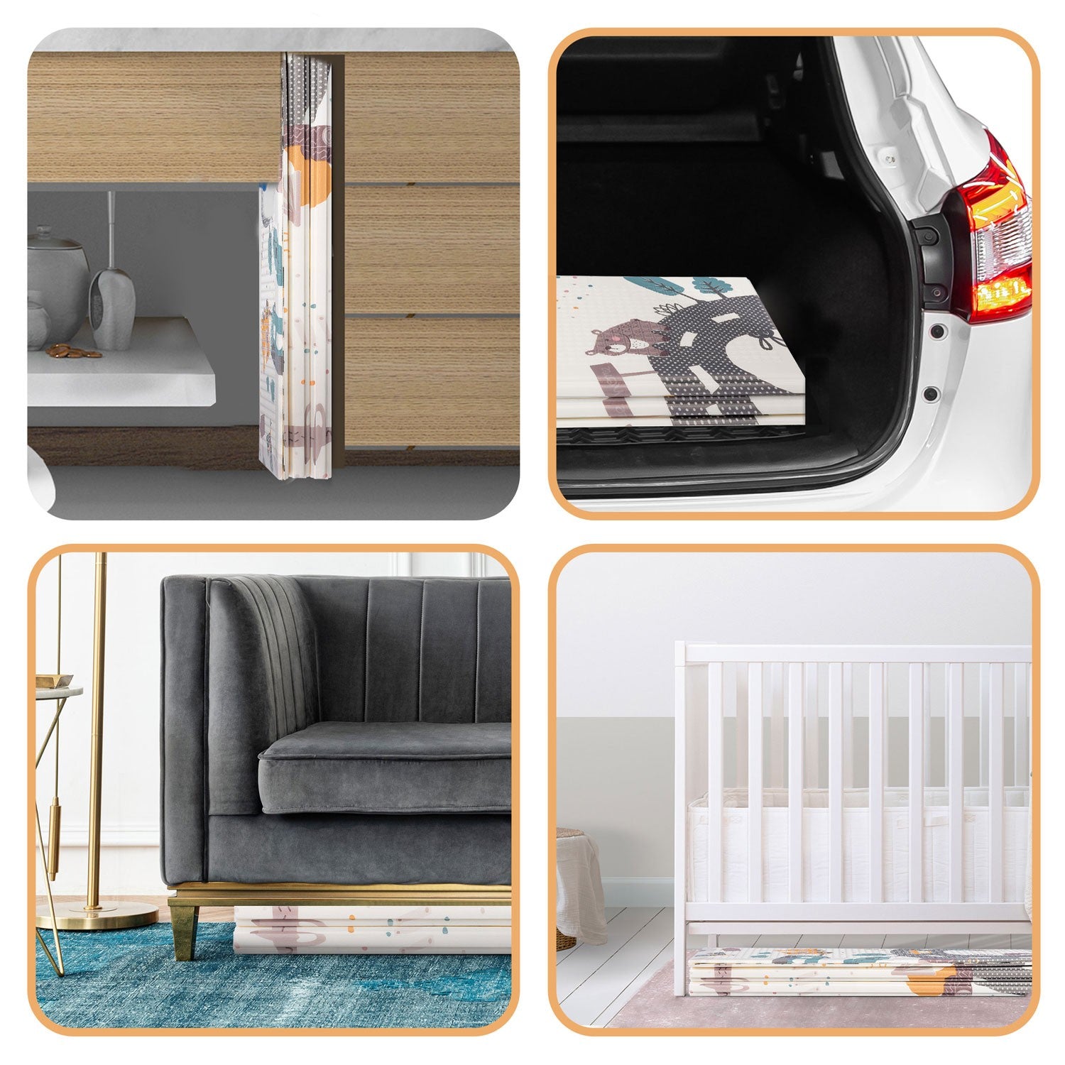 Nukido NK-340 200 x 180 x 1 cm apatinė mokomoji pelės kilimė