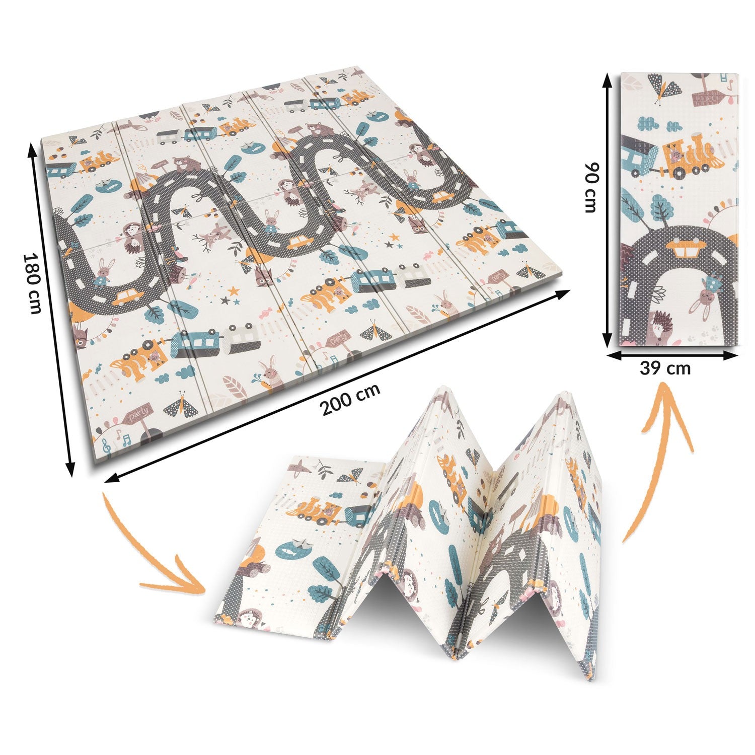 Nukido NK-340 200 x 180 x 1 cm apatinė mokomoji pelės kilimė