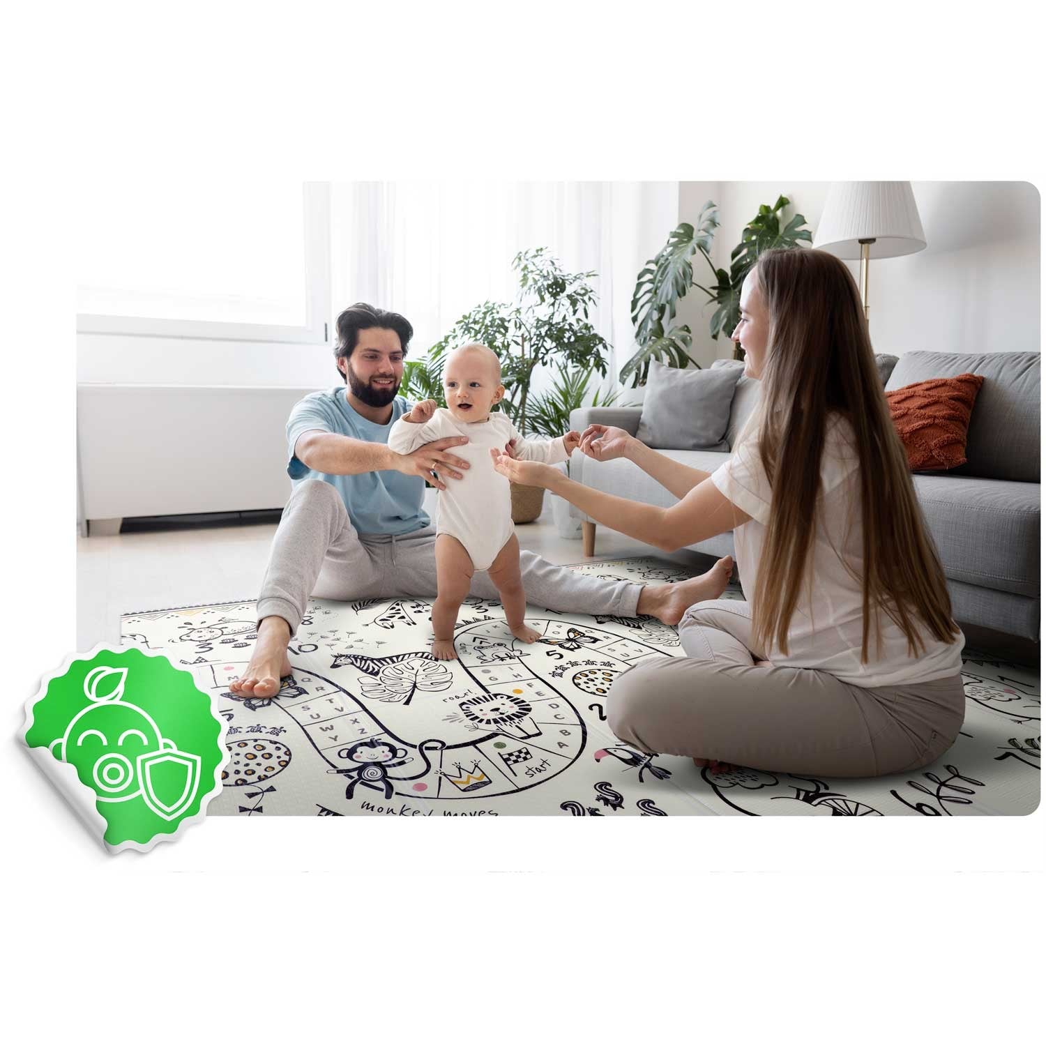 Nukido NK-341 apatinė 200 x 150 x 1 cm apatinė mokomoji pelės kilimė