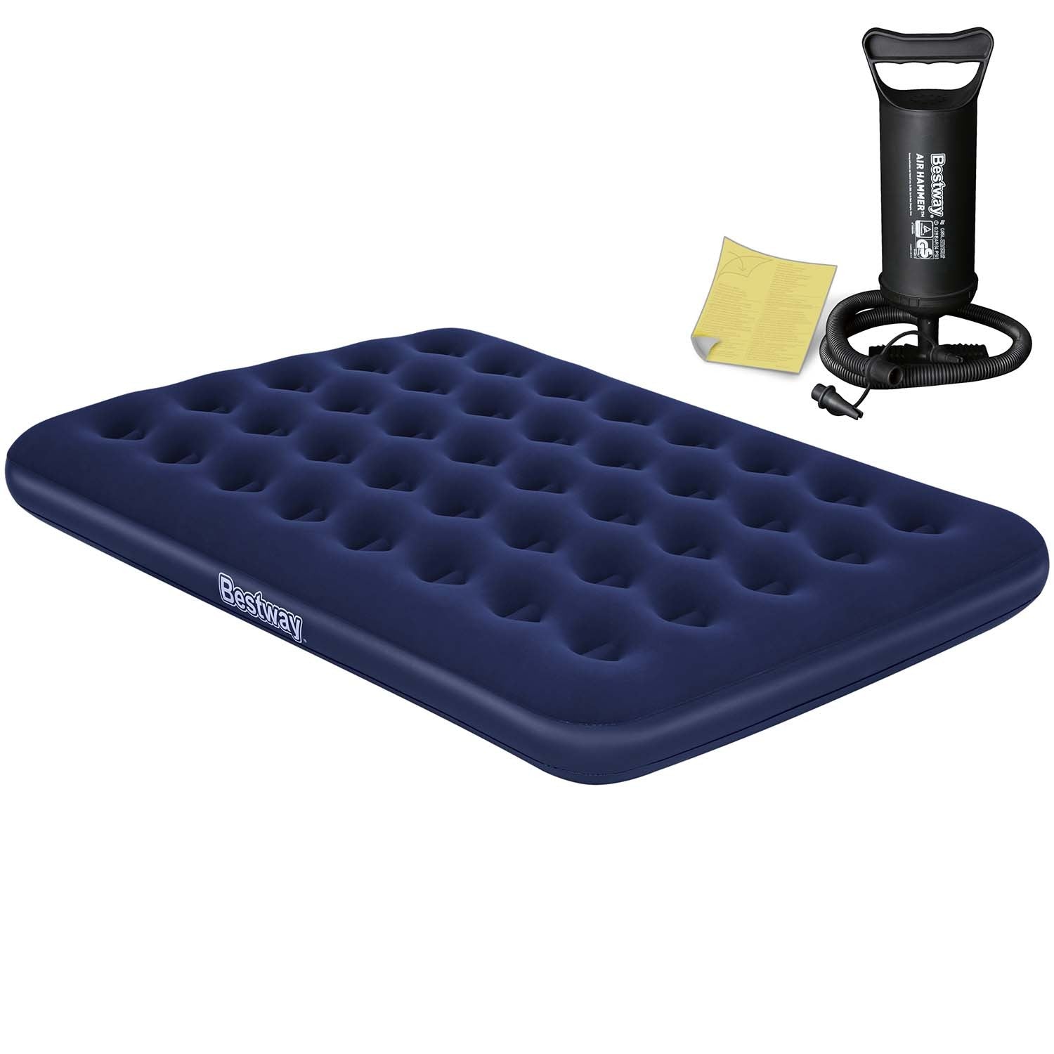 191x132x22 cm pučiamoji čiužinė su stūmokliniu siurbliu Bestway 67002