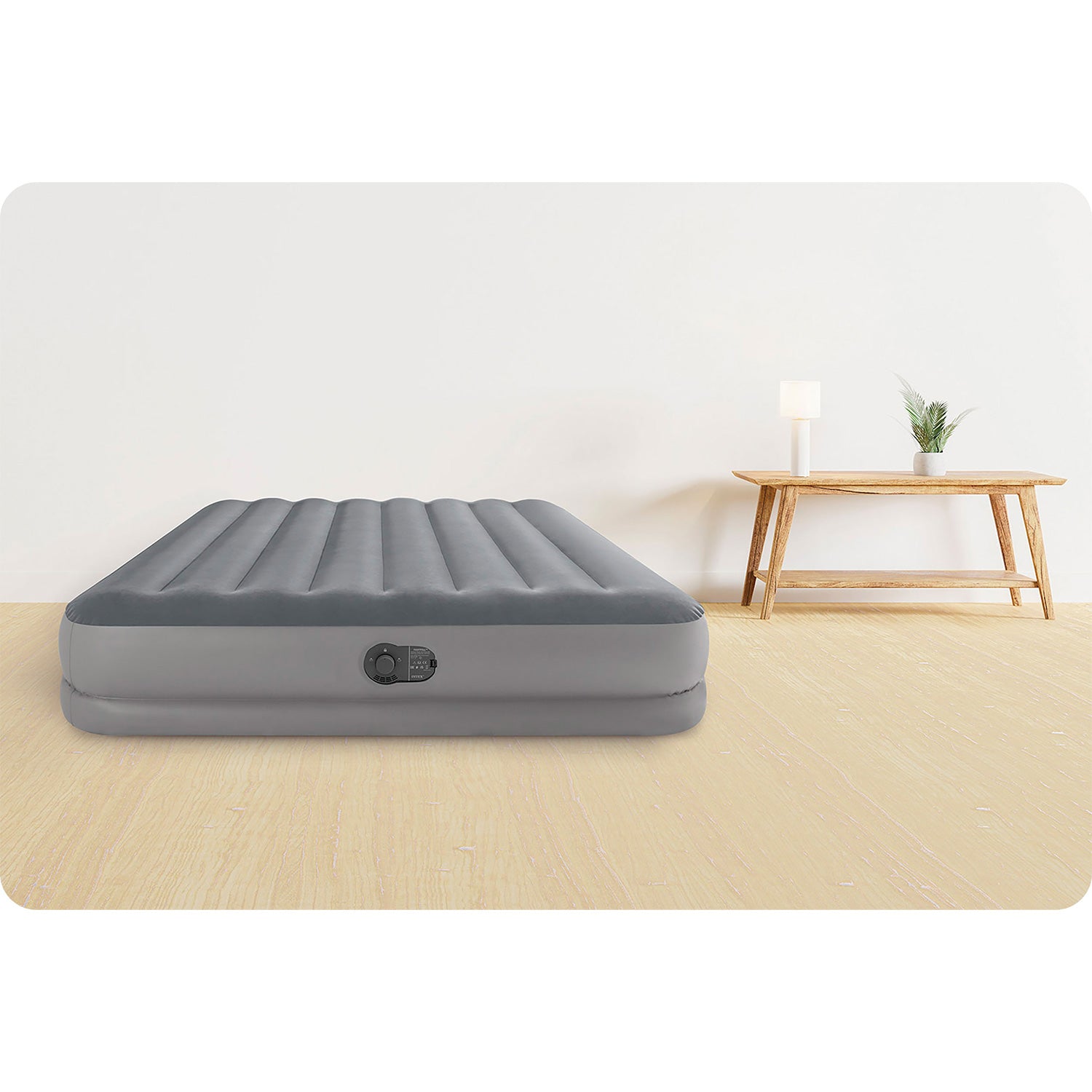 203x152x30 cm pučiamoji čiužinė su įmontuotu INTEX 64114 elektriniu siurbliu