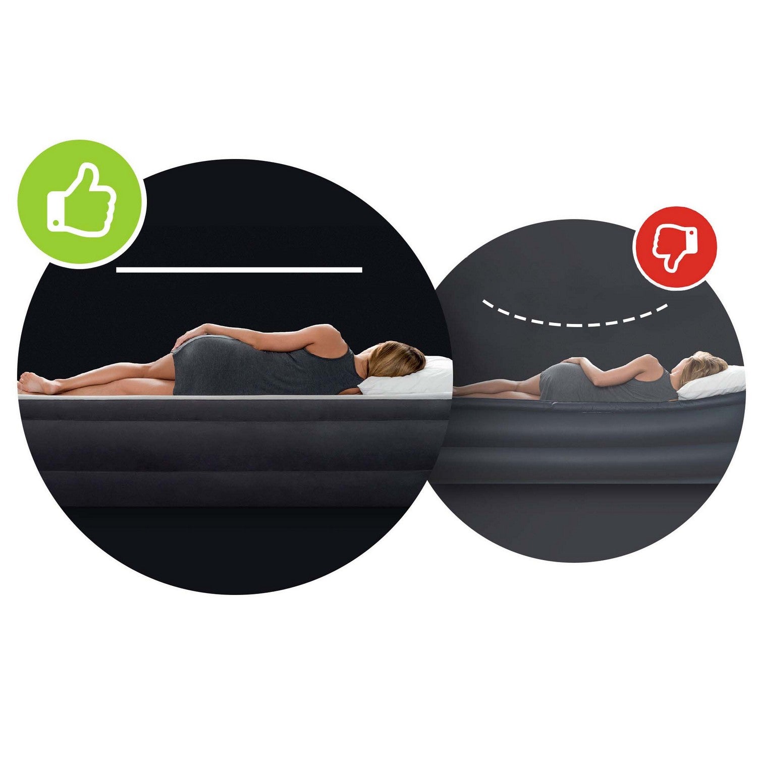 191x137x25 cm pučiamoji čiužinė su INTEX 64758 stūmokliniu siurbliu