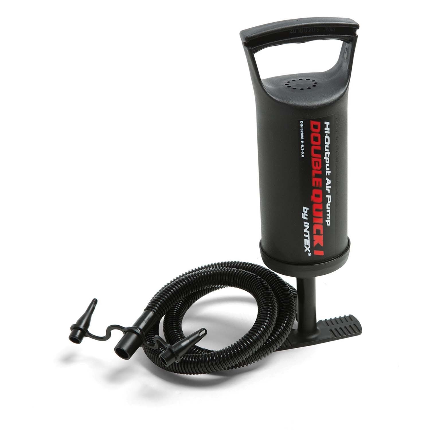 203x183x25 cm pučiamoji čiužinė su INTEX 64144 stūmokliniu siurbliu