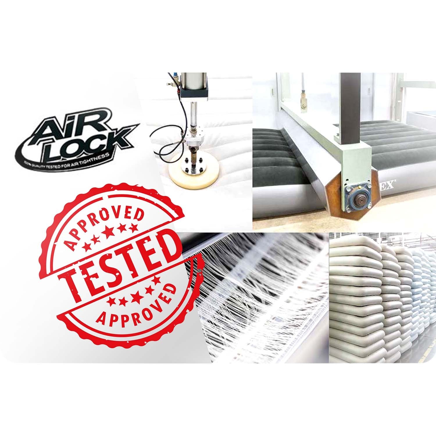 203x152x25 cm dvigubo INTEX 64143 dvigubas čiužinys