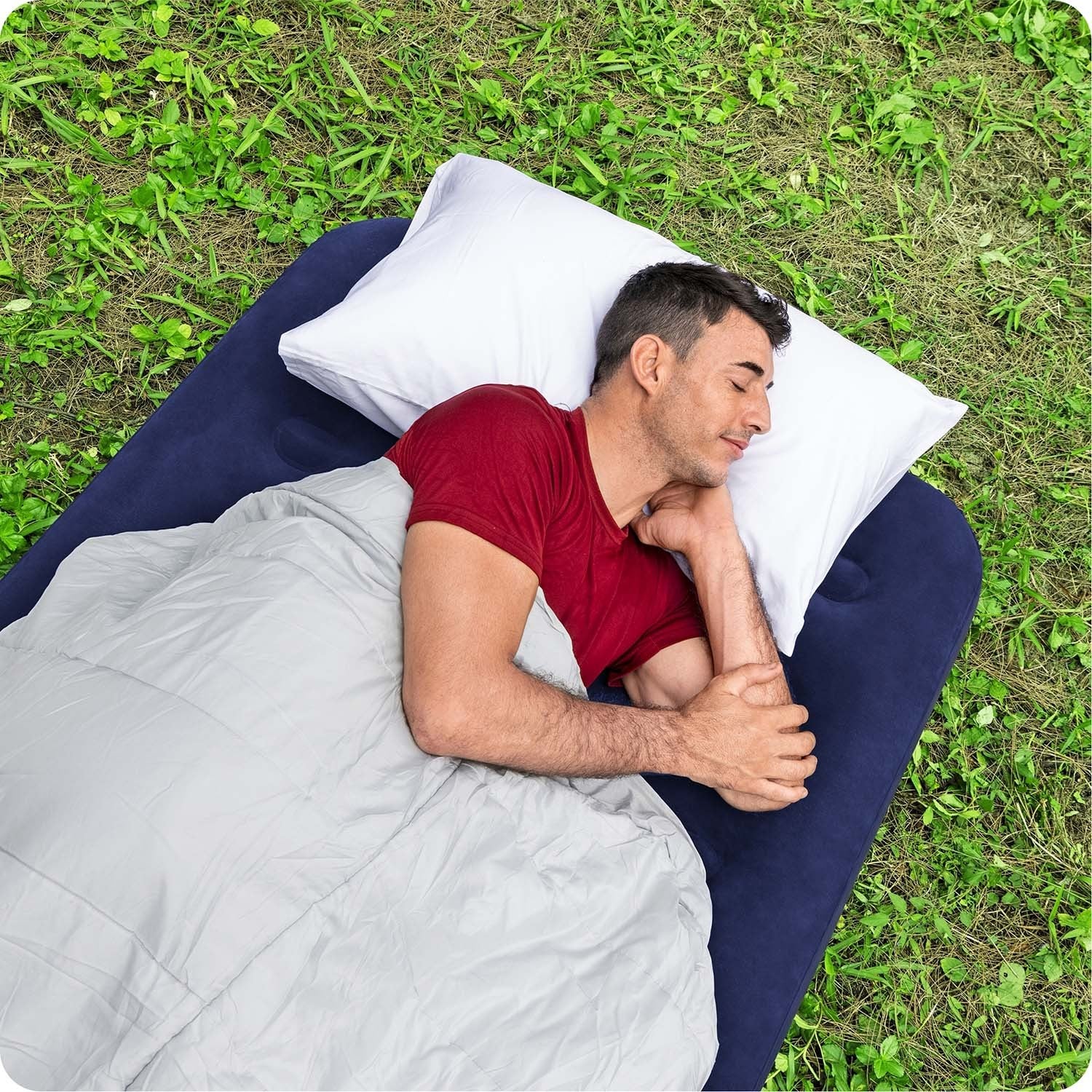 188x99x22 cm pučiamoji čiužinė su stūmokliniu siurbliu Bestway 67001