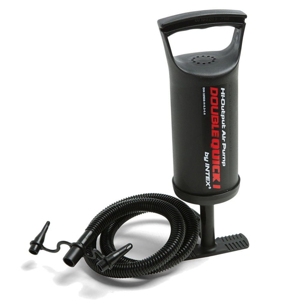 203x152x25 cm pučiamoji čiužinė su INTEX 64765 stūmokliniu siurbliu