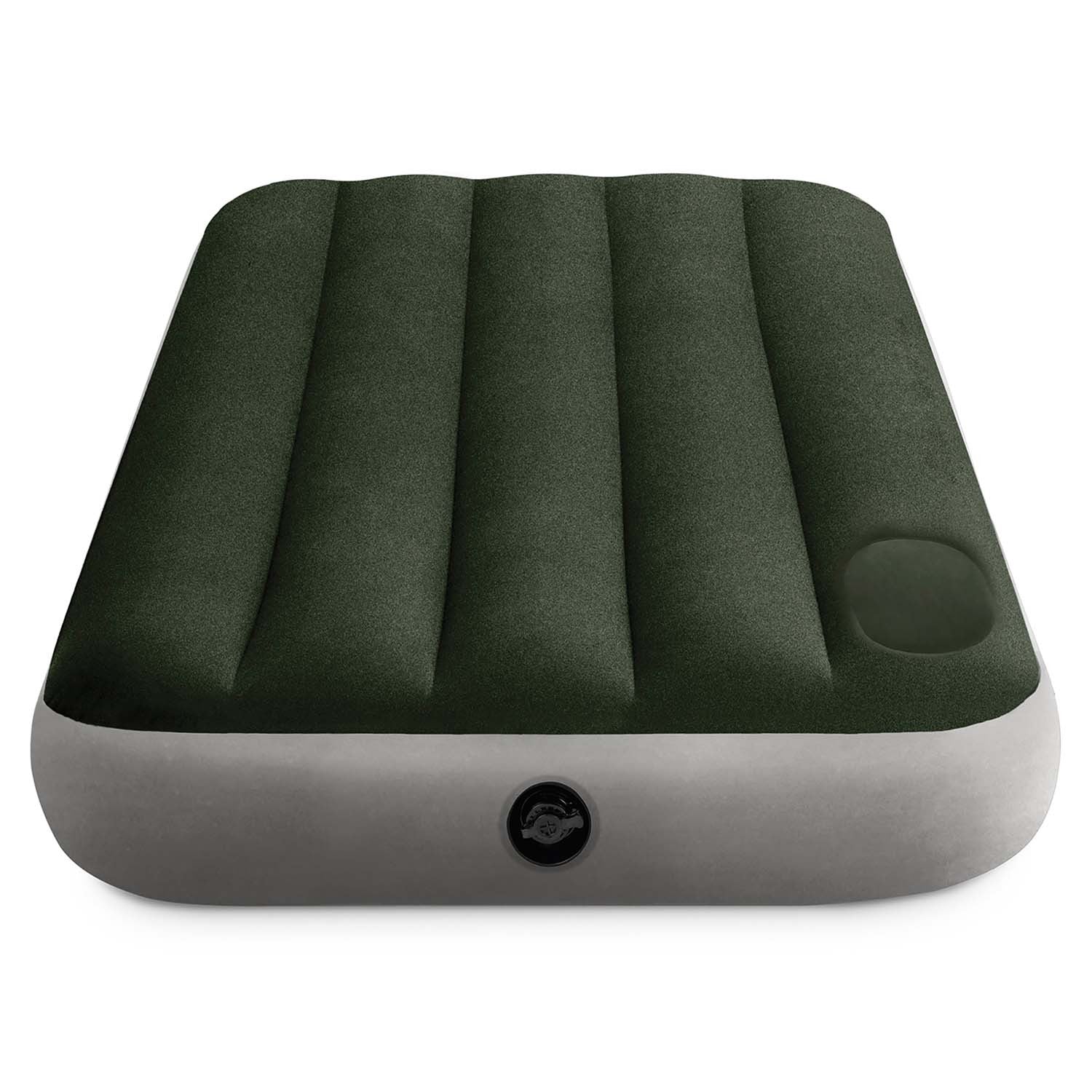191x79x25 cm pučiamoji čiužinė su įmontuotu INTEX 64760 kojų siurbliu