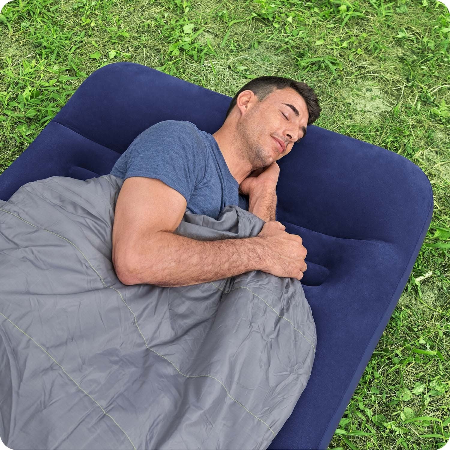 188x99x22 cm pučiamoji čiužinė su įmontuotu kojų siurbliu Bestway 67224