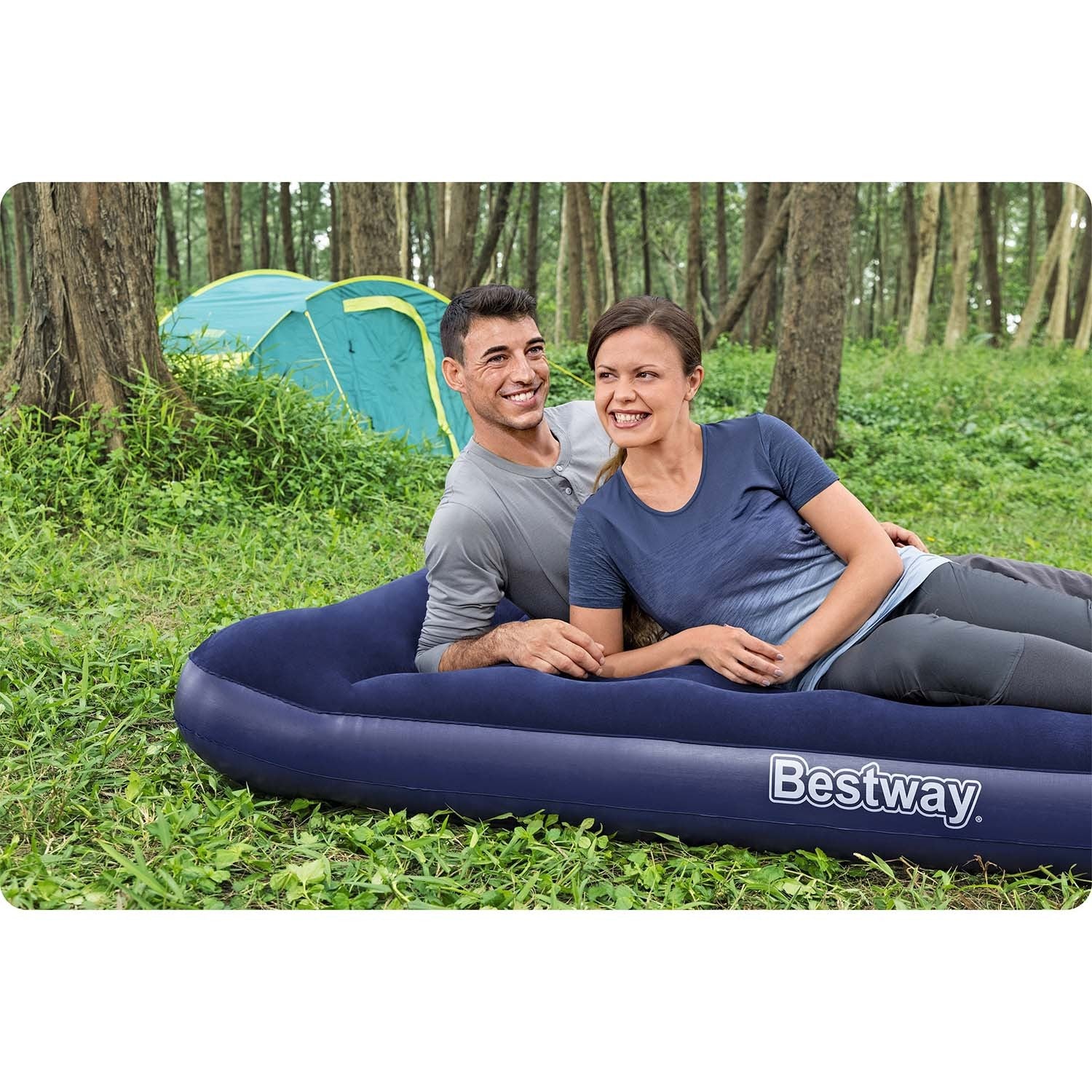 191x137x28 cm pučiamoji čiužinė su įmontuotu kojų siurbliu Bestway 67225