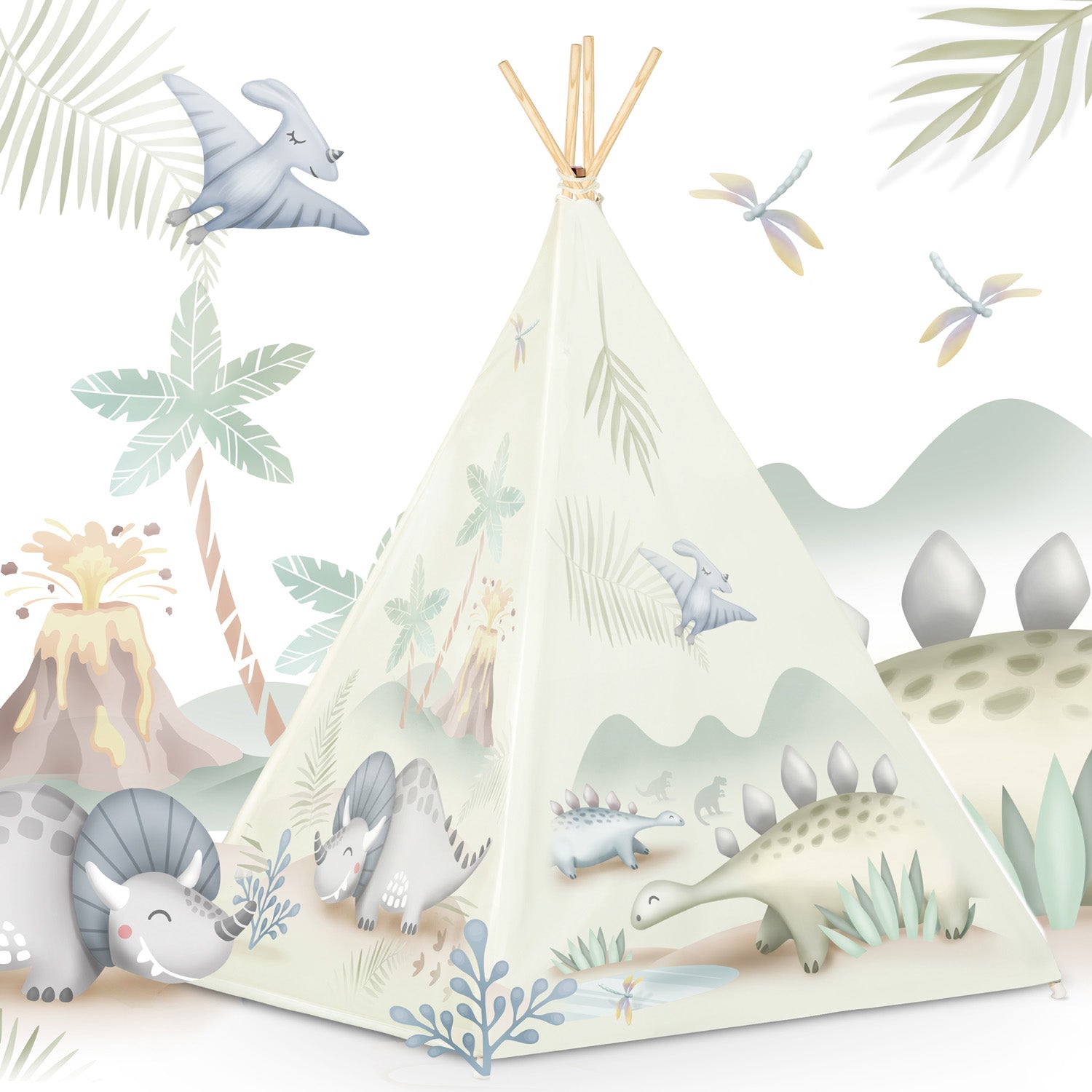 Nukido - dinozaurų tipi stovykla vaikams