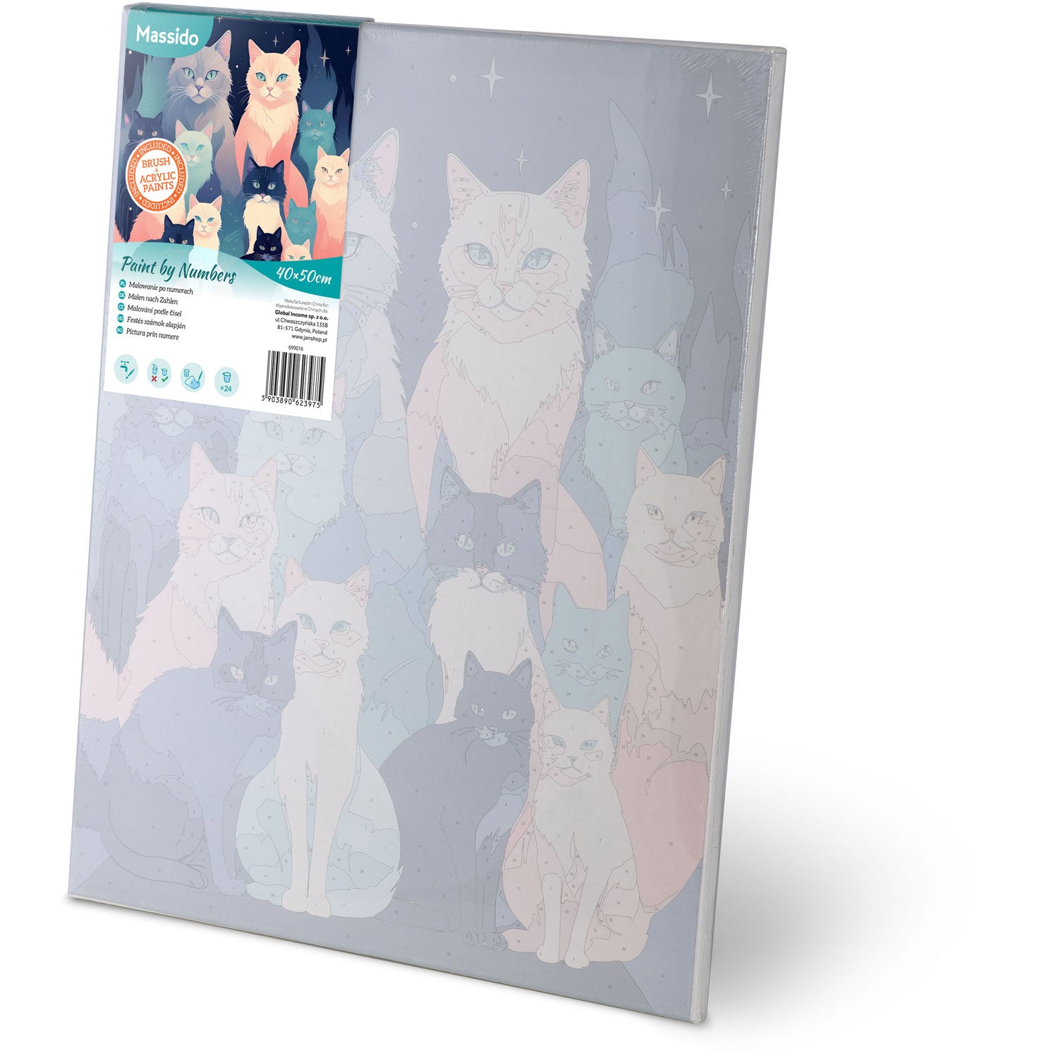 40x50 cm Massido Koty paveikslas