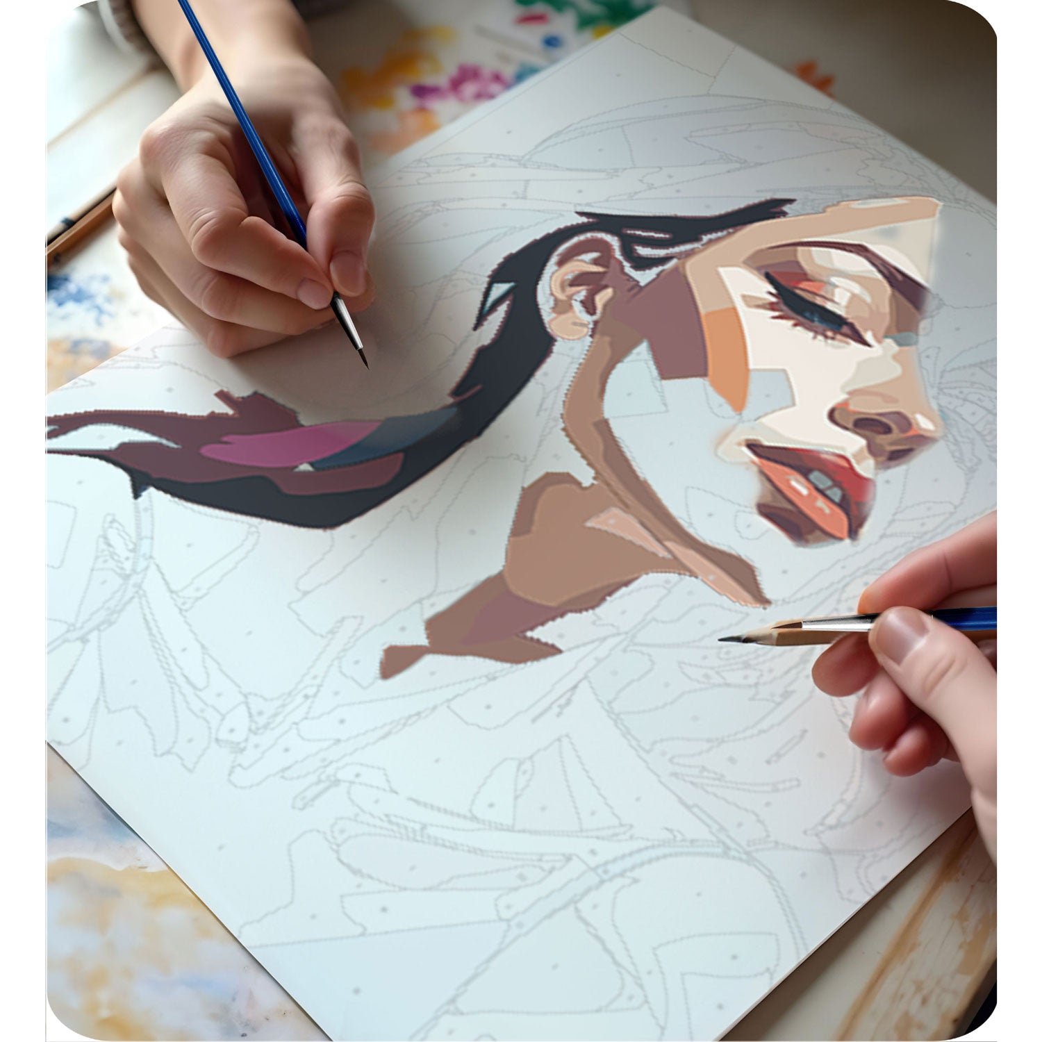 40x50 cm Massido Portretas moters