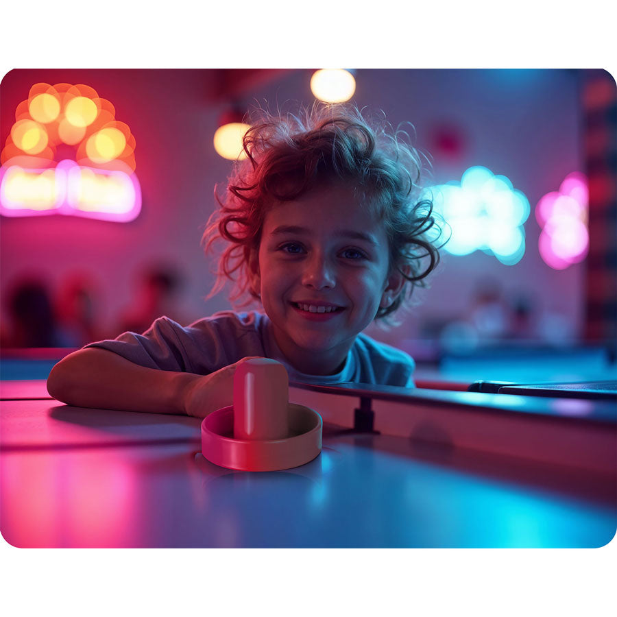 Air Hockey Neo-Sport gimbalų atspindžiai ir diskai