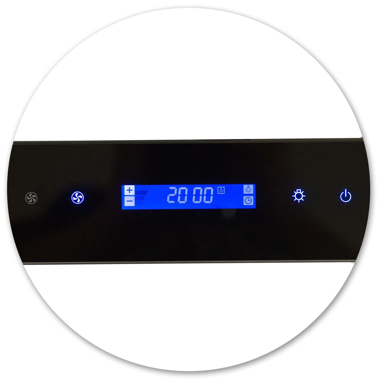 60 cm juodojo Berdsen BE-60E virtuvės langas