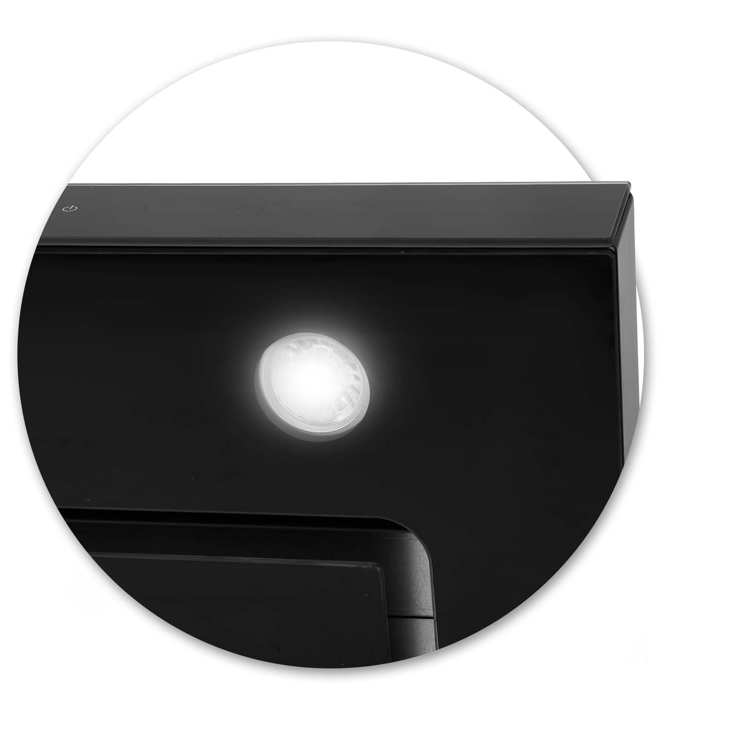 60 cm juodojo Berdsen BE-60E virtuvės langas