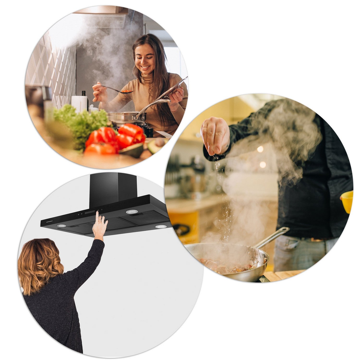 Virtuvės dangtelis 90 cm