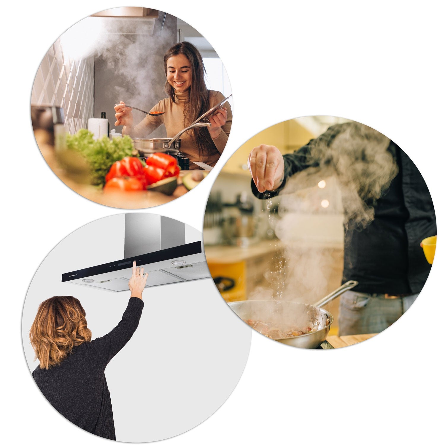 90 cm Inox Berdsen BE-90S virtuvės dangtelis