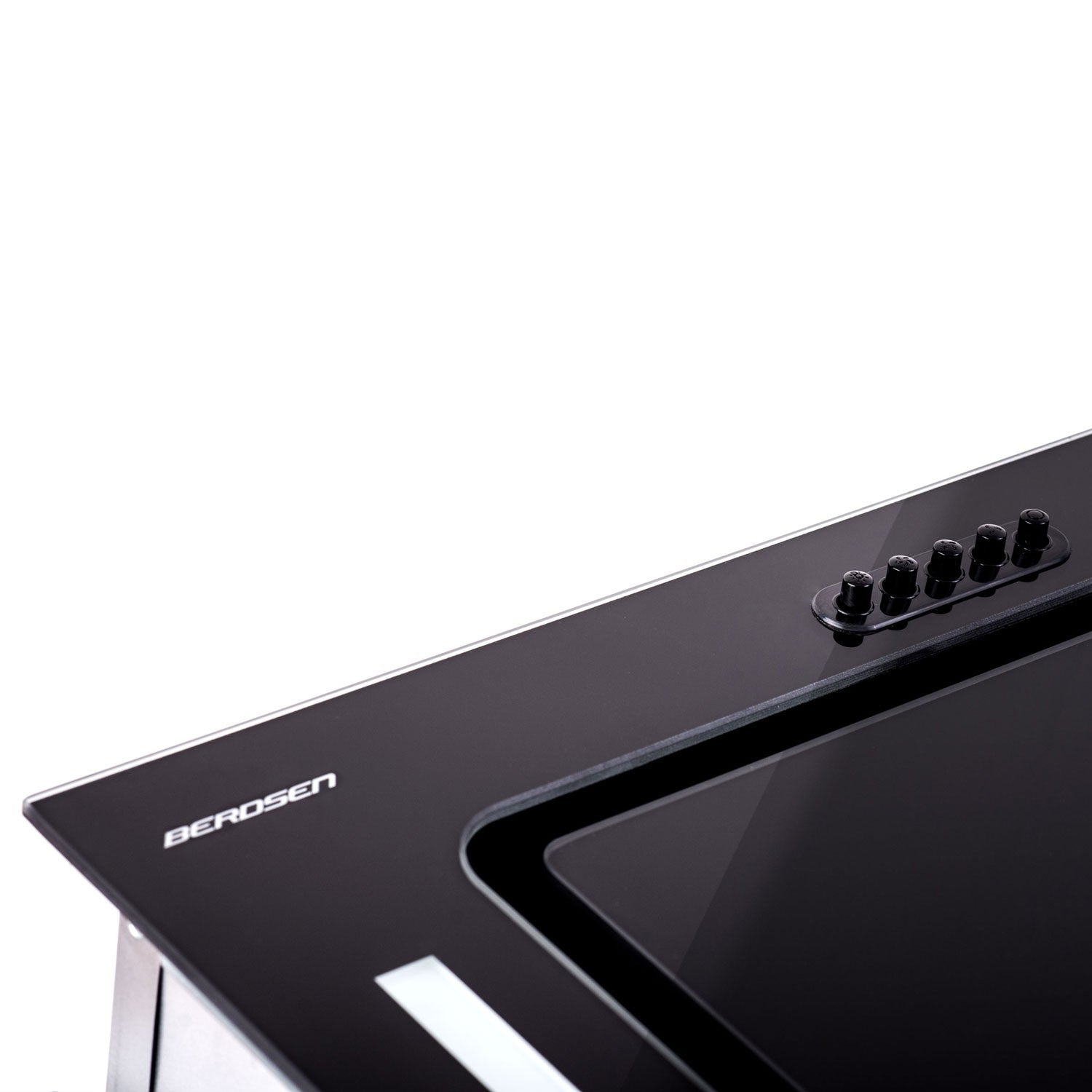 Virtuvės dangtelis 52 cm juodas BE-52A