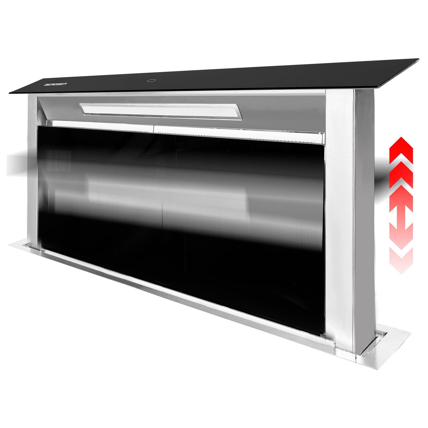 Virtuvės dangtelis 90 cm juodas BT-290