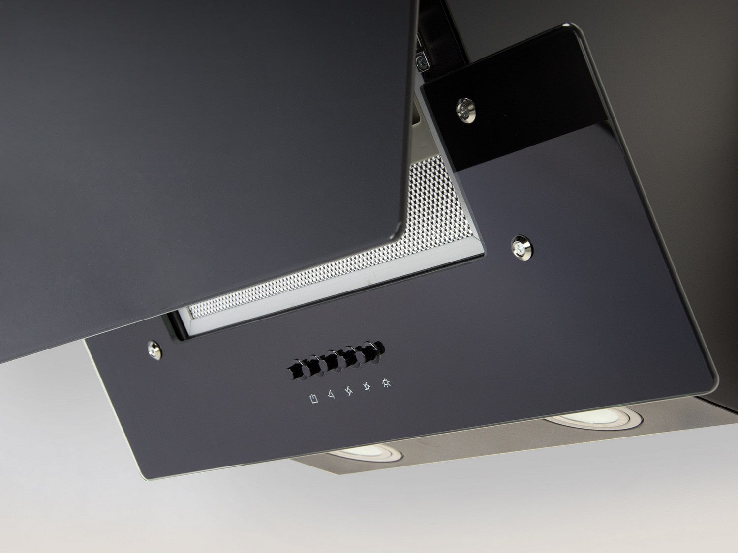 Virtuvės kamino dangtelis 60 cm Berdsen BT-212 juodas