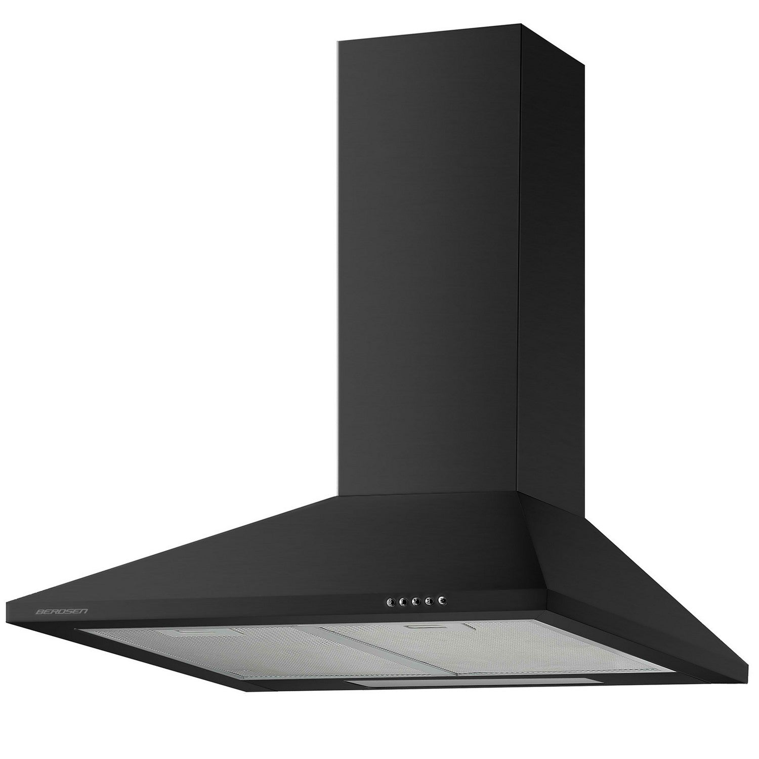 Virtuvės kamino dangtelis 60 cm Berdsen BT-214 juodas