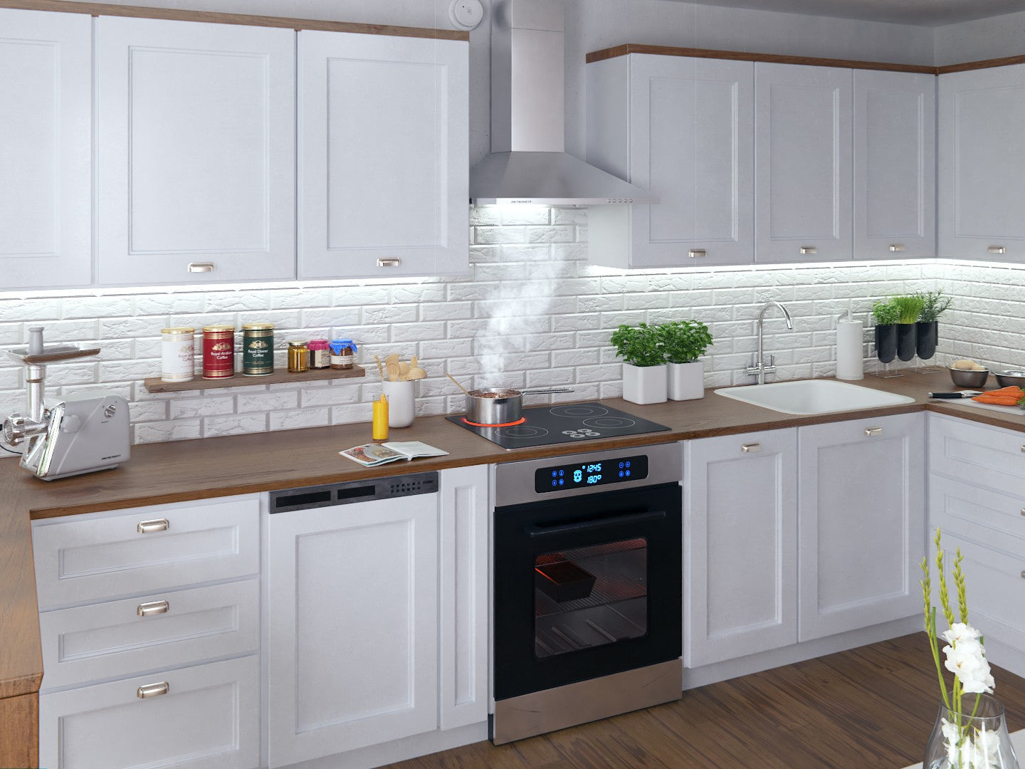 60 cm Berdsen BT-213 INOX kamino dangtelis