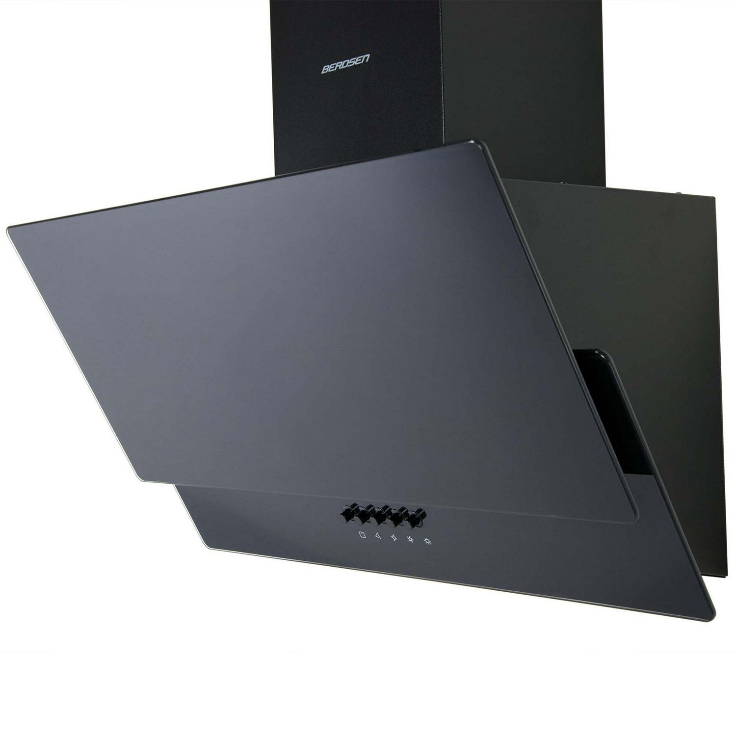 Virtuvės kamino dangtelis 60 cm Berdsen BT-211 juodas