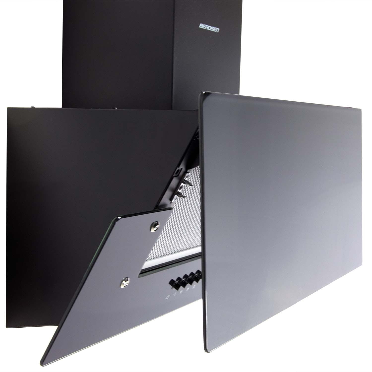 Virtuvės kamino dangtelis 60 cm Berdsen BT-211 juodas