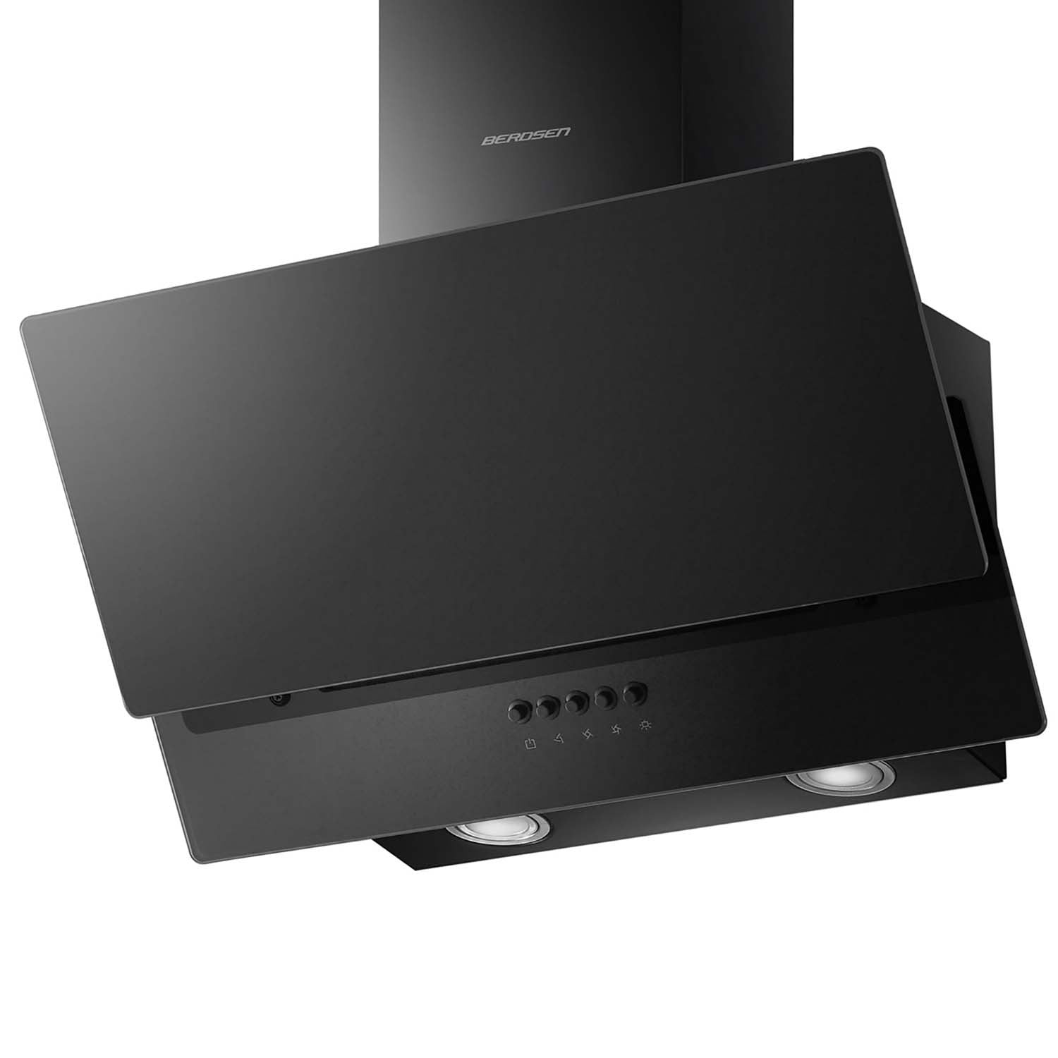 Virtuvės kamino dangtelis 60 cm Berdsen BT-211 juodas