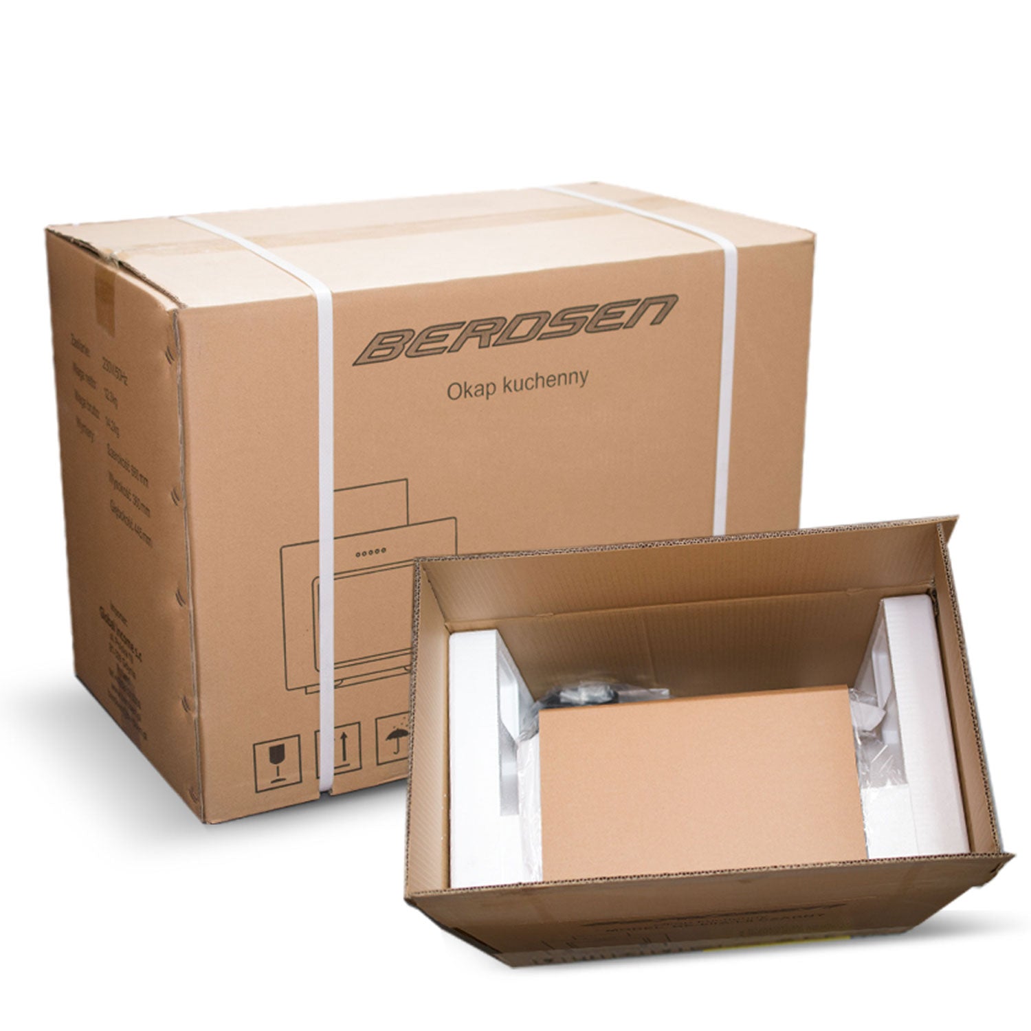 60 cm Berdsen BE-10-A baltos spalvos virtuvės spinta