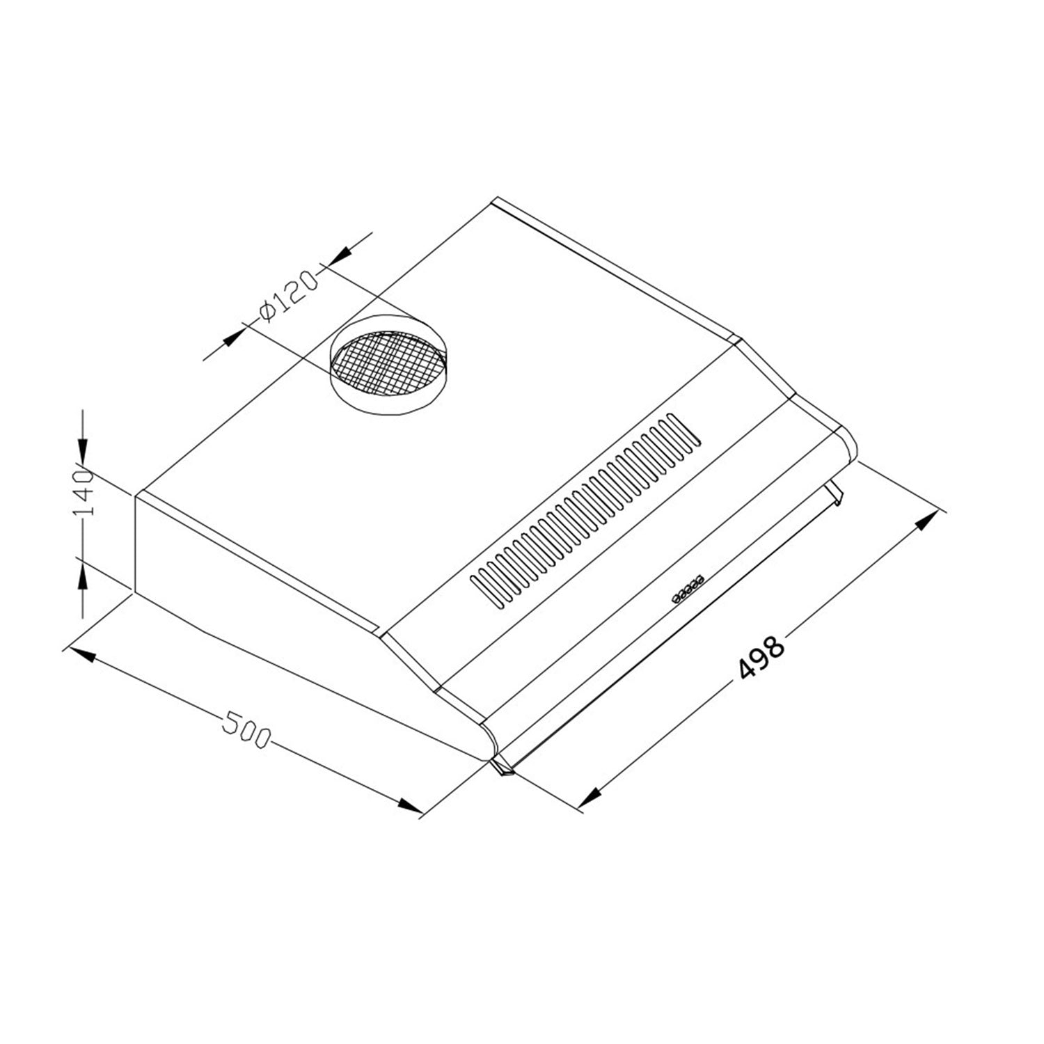 50 cm Berdsen BE-10-A, juodas