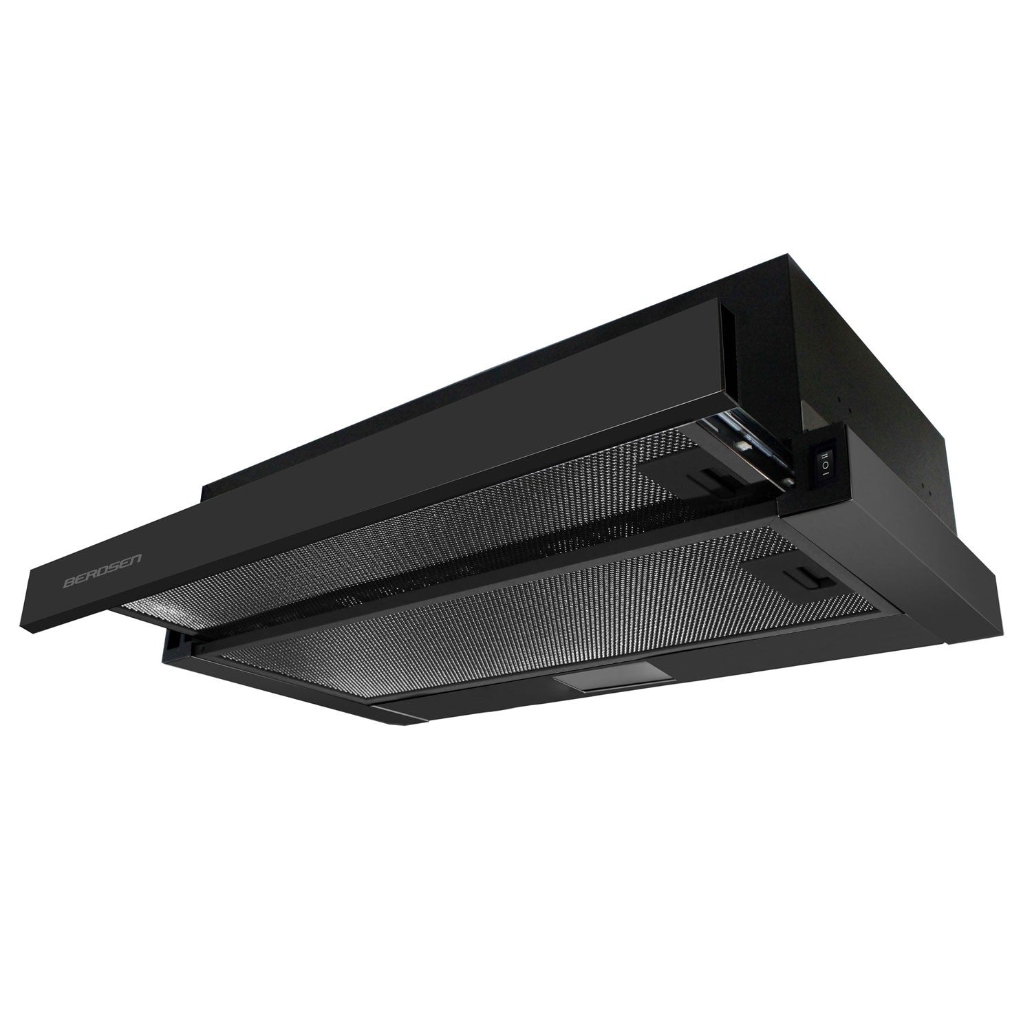 Teleskopinis 50 cm virtuvės langas juodas BT-238