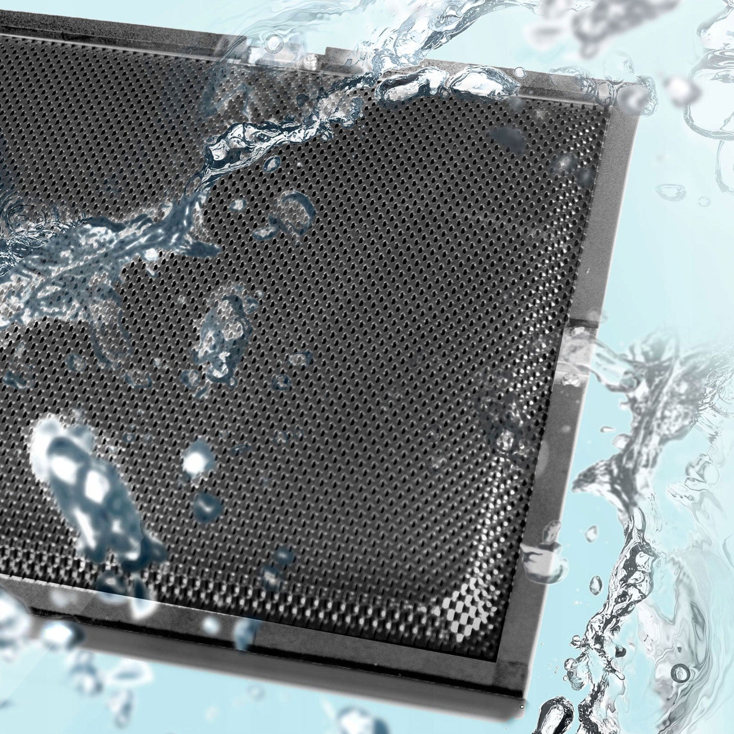 Teleskopinis 50 cm virtuvės langas juodas BT-238