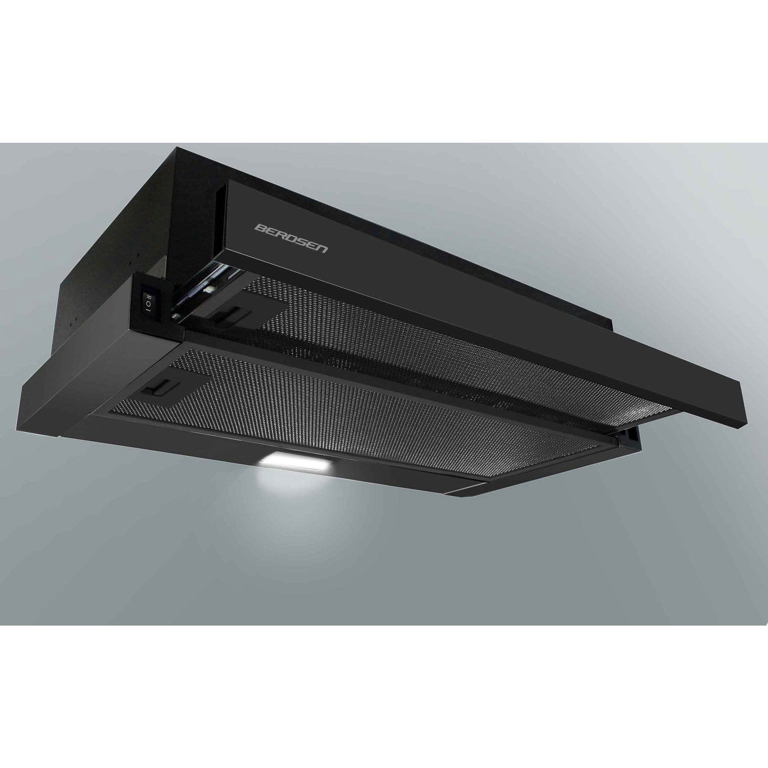 Teleskopinis 50 cm virtuvės langas juodas BT-238