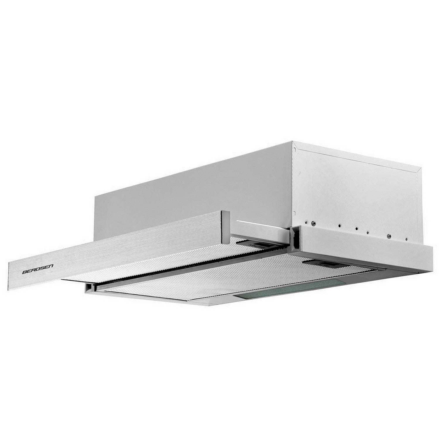 Berdsen BE-60-LW 60 cm INOX teleskopinis viryklės dangtelis