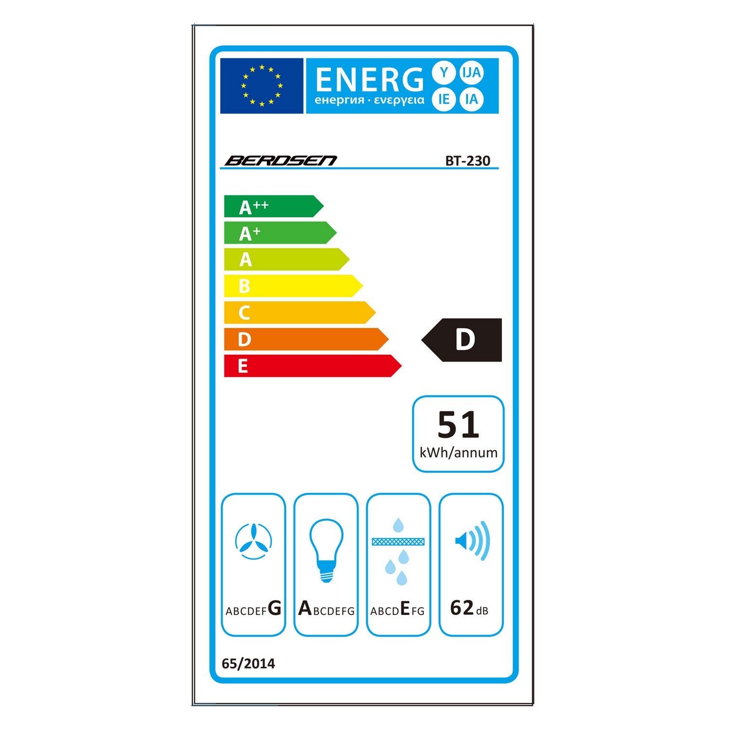 Teleskopinis virtuvės uždaras Berdsen BT-230