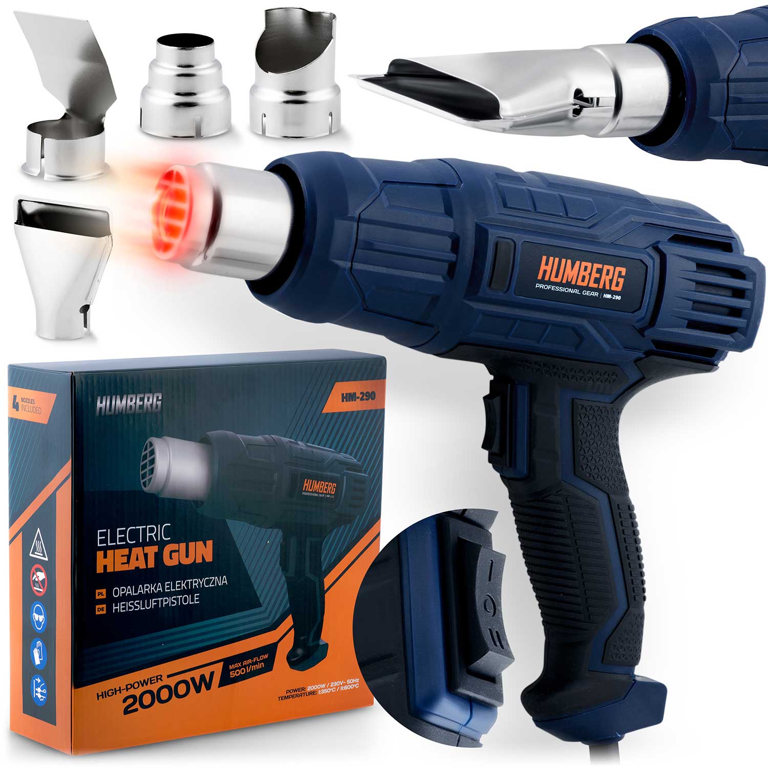 Humberg HM-290 2000 W elektros degiklis