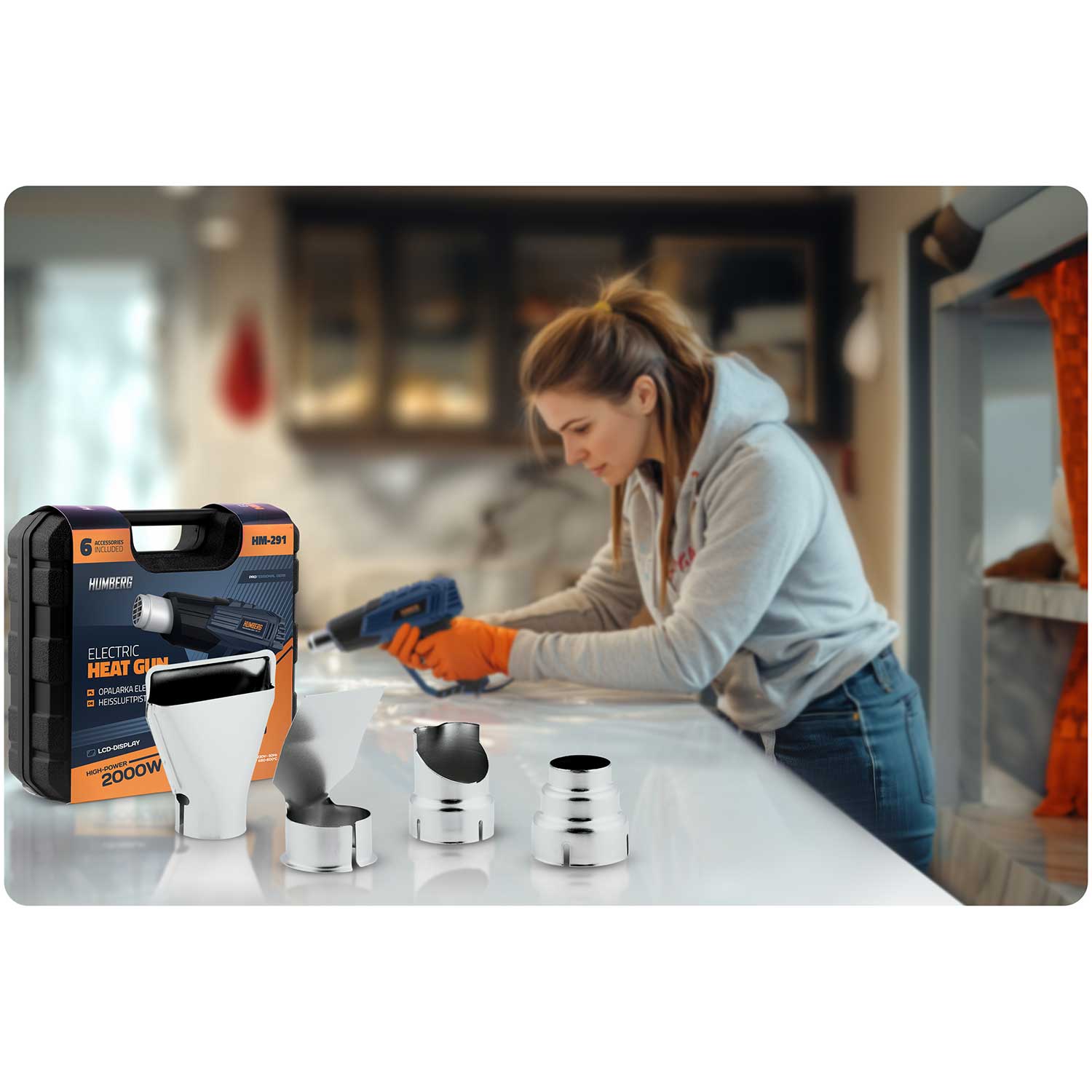 Humberg HM-290 2000 W elektros degiklis