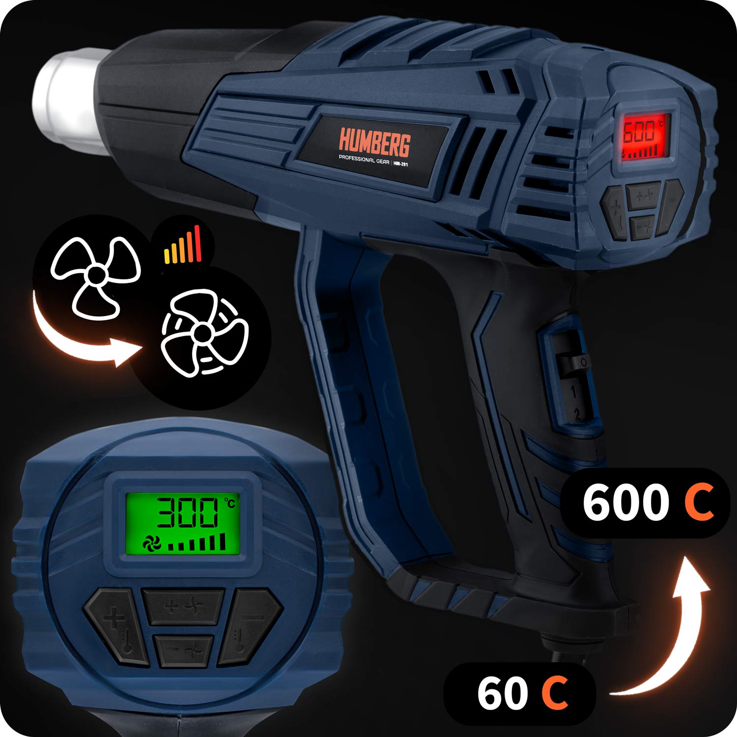 Humberg HM-291 2000 W elektros degiklis