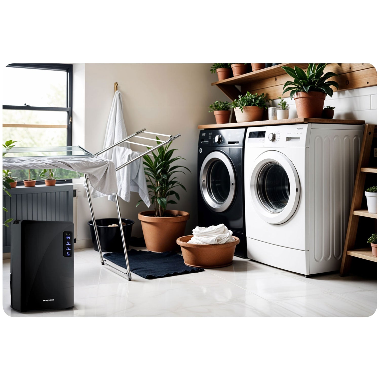 Berdsen BR-22A oro džiovintuvas - drėkintuvas, juodas