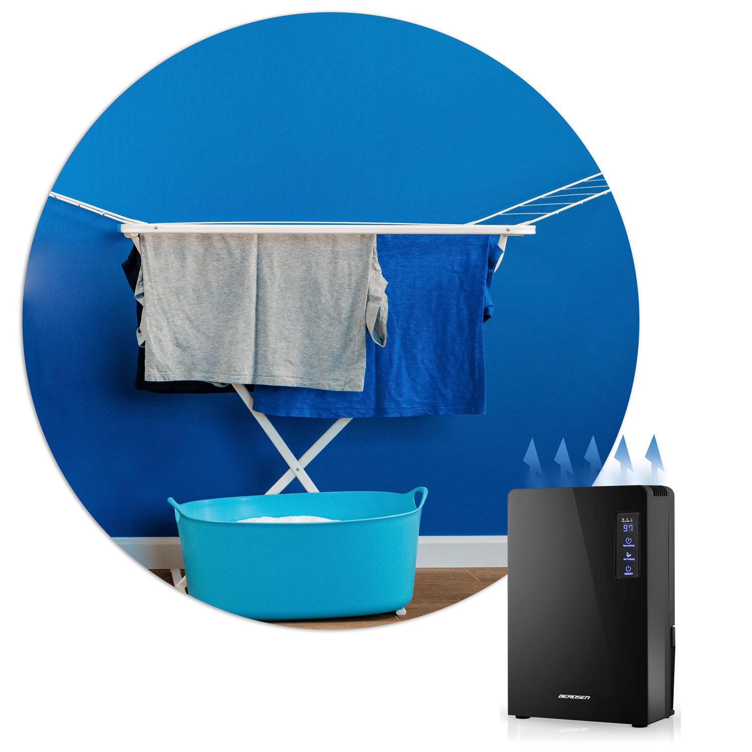 Berdsen BR-22A oro džiovintuvas - drėkintuvas, juodas