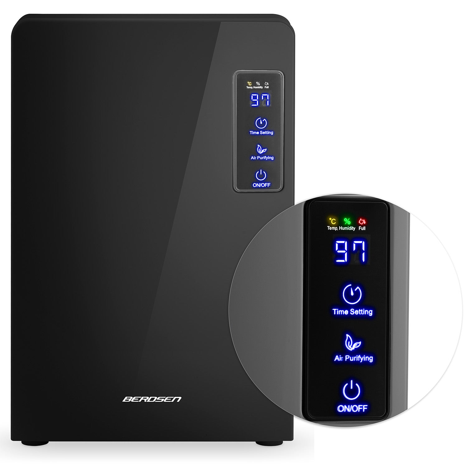 Berdsen BR-22A oro džiovintuvas - drėkintuvas, juodas