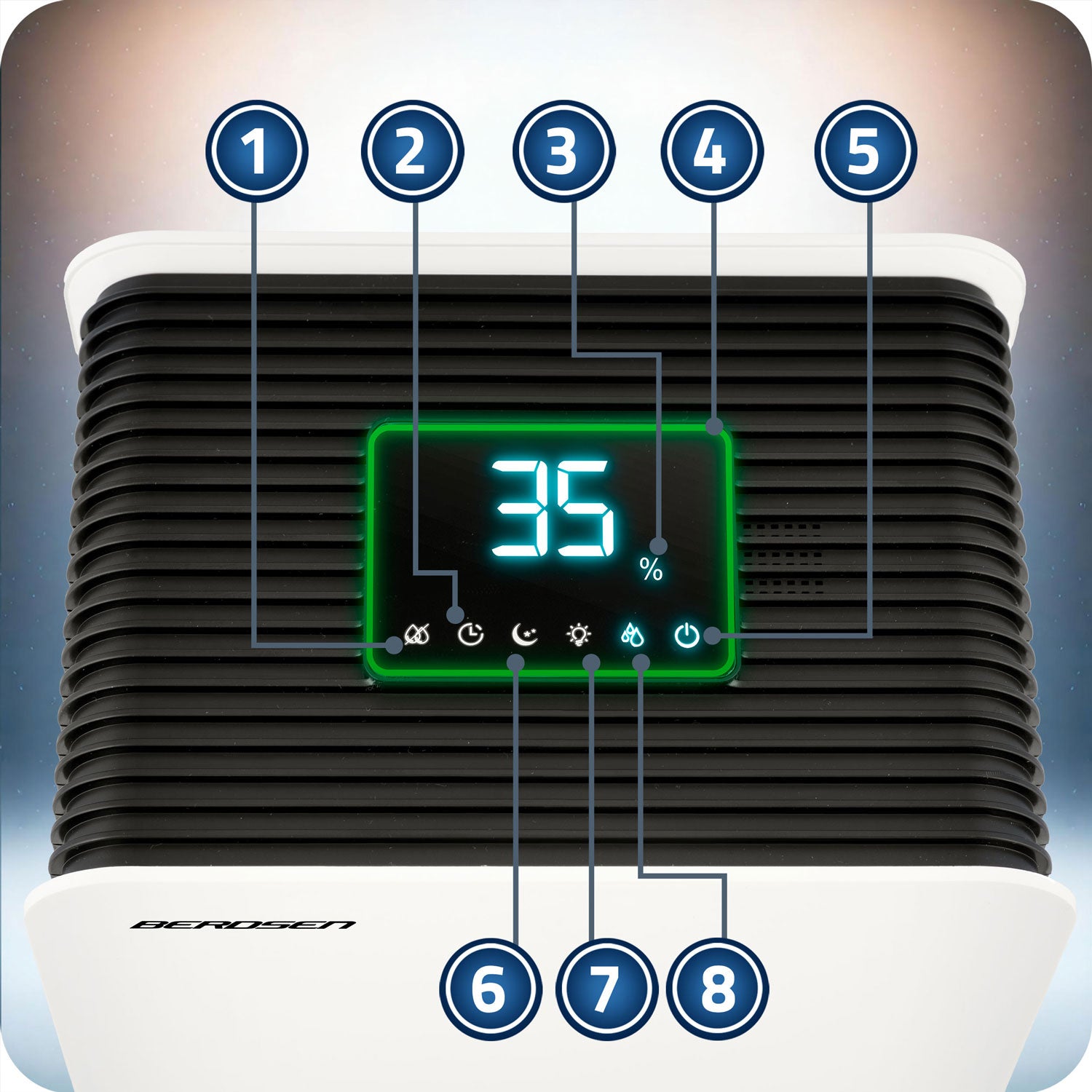 Berdsen BD-531 oro džiovintuvas - drėkintuvas