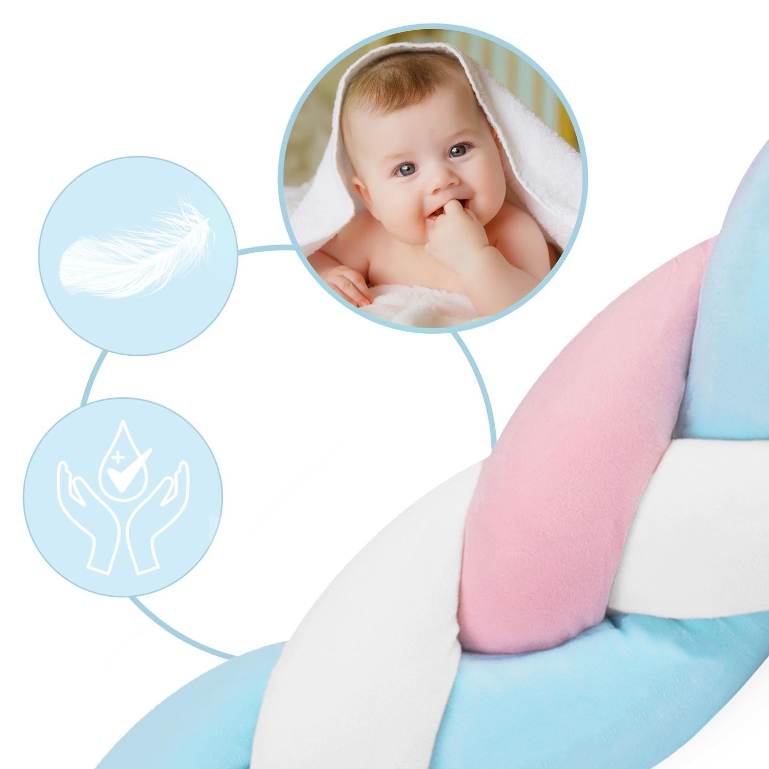 Ricokids 3m lovelė - mėlyna-rožinė