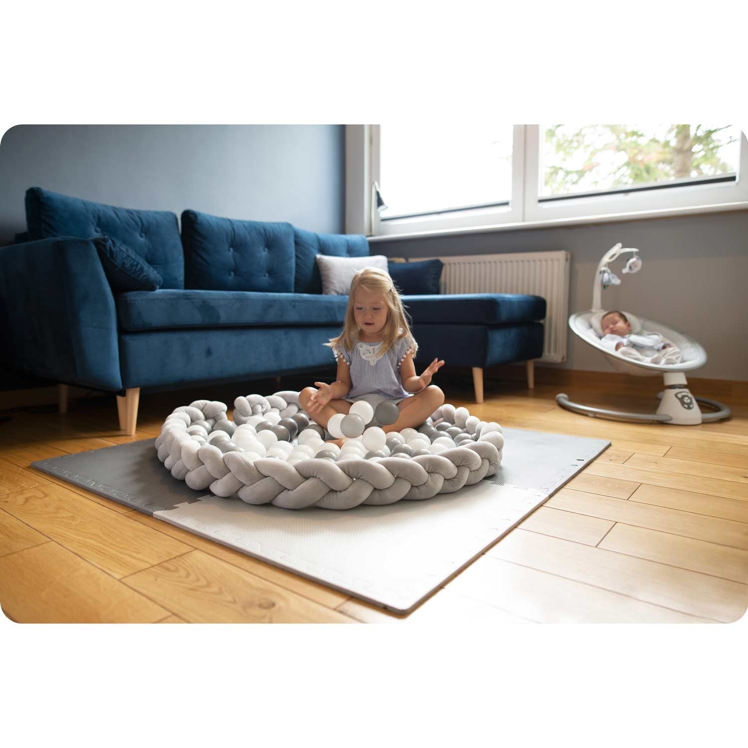 Ricokids 3m lovelė - mentas-rožinė-purpurtinė