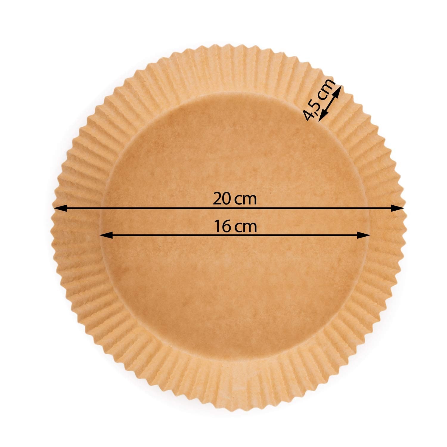 16 cm Berdsen kepimo popierius keptuvėje - 20 vienetų